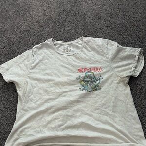 BDG Skull Graphic Tee in Light Gray